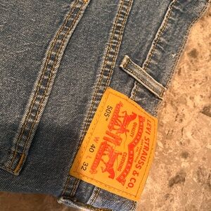 Levi’s 505 Regular Fit Jeans Mens 40x32 Medium Wash Classic Straight Denim